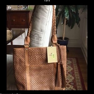 Patricia Nash NEW Tan Leather handbag